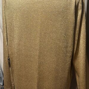 Theomiles vintage gold knit maxi dress NWT